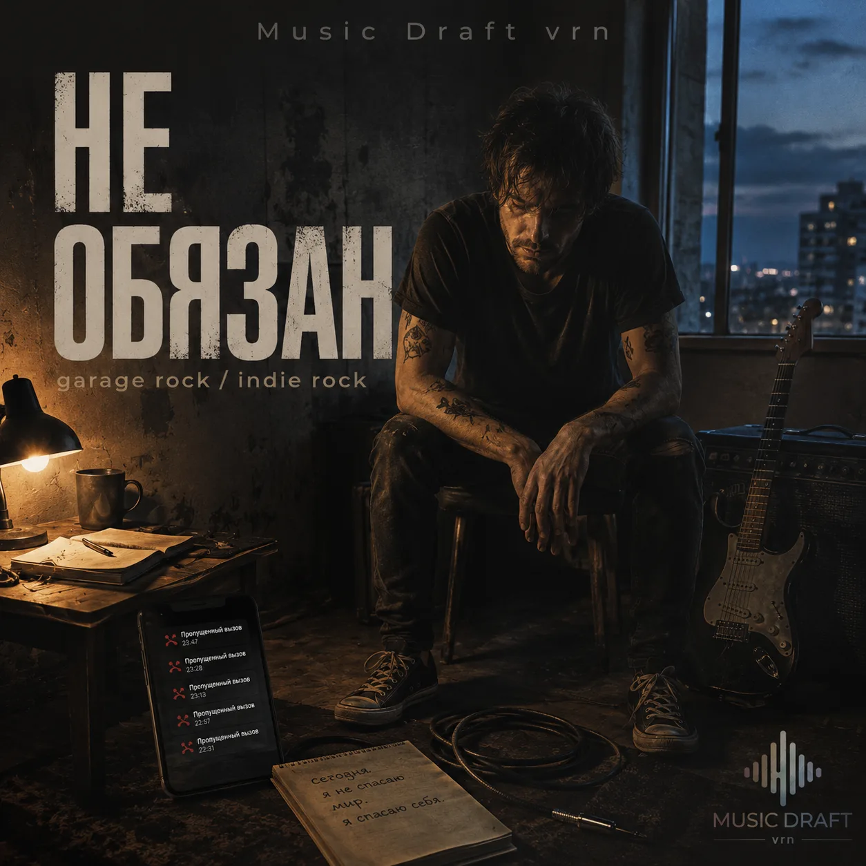 «Не обязан» — новый трек MUSIC DRAFT vrn в стиле garage rock / indie rock.