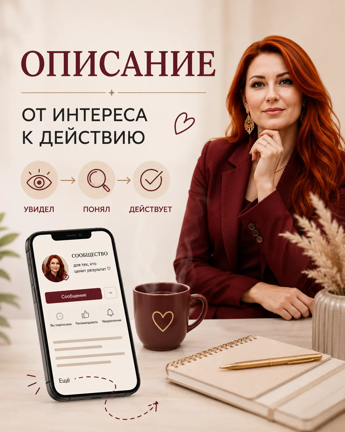 Открыли описание. И что дальше?

Первые строки сработали, человек нажал «ещё» и решил посмотреть, чт