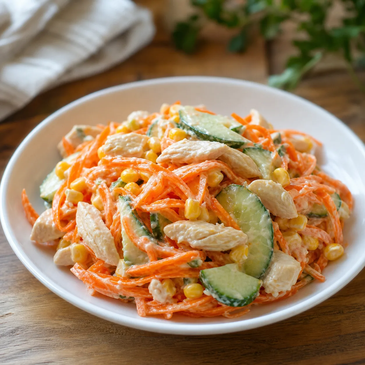 Морковь по-корейски с курицей на стол без лишней возни

Эта версия цепляет за счёт простой идеи: ост