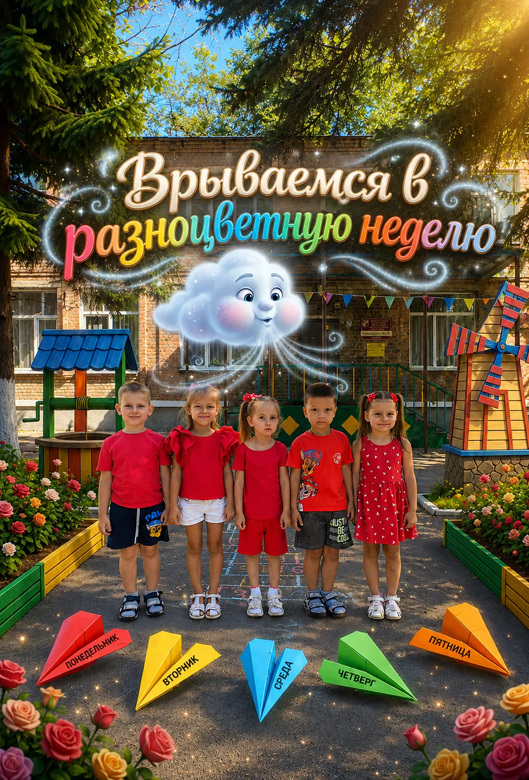 У нас в детском саду начинается "Разноцветная неделя"! 🌈

Каждый день будет особенным, и мы предлаг
