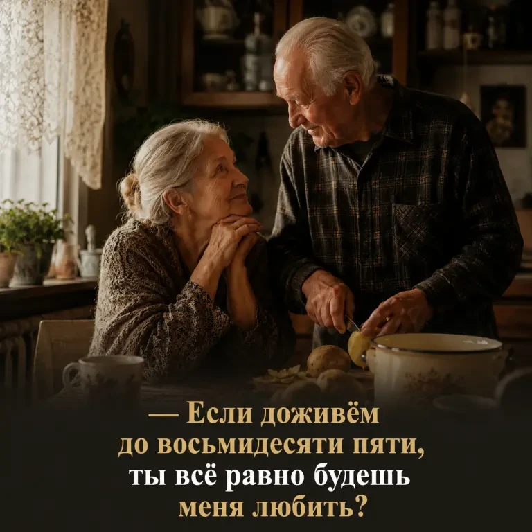 Она задала этот вопрос неожиданно.
Не в красивом ресторане. Не под музыку. Не в какой-то особенный д
