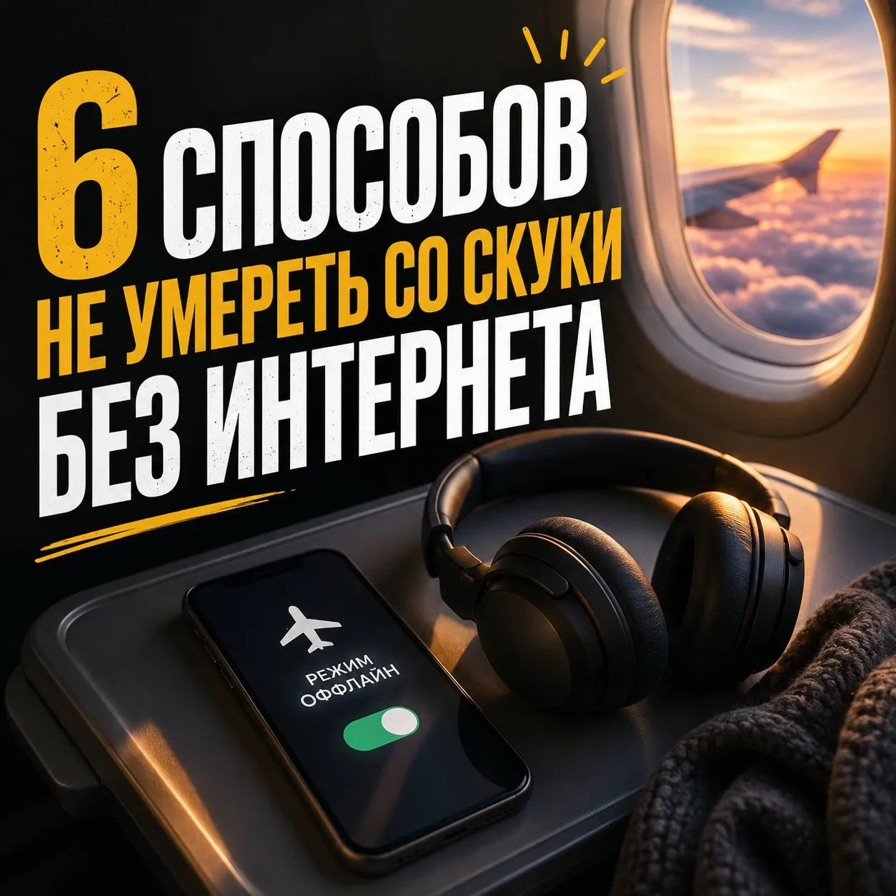 ✈️  6 способов не умереть со скуки без интернета