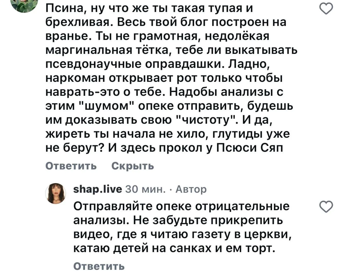 Когда снова меня потопить не получается — надо упомянуть, что я толстая и тупая.