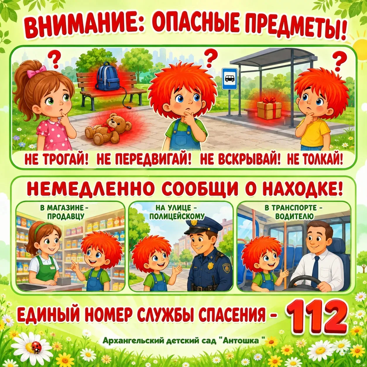 Берегите себя и своих близких. Расскажите детям о безопасности