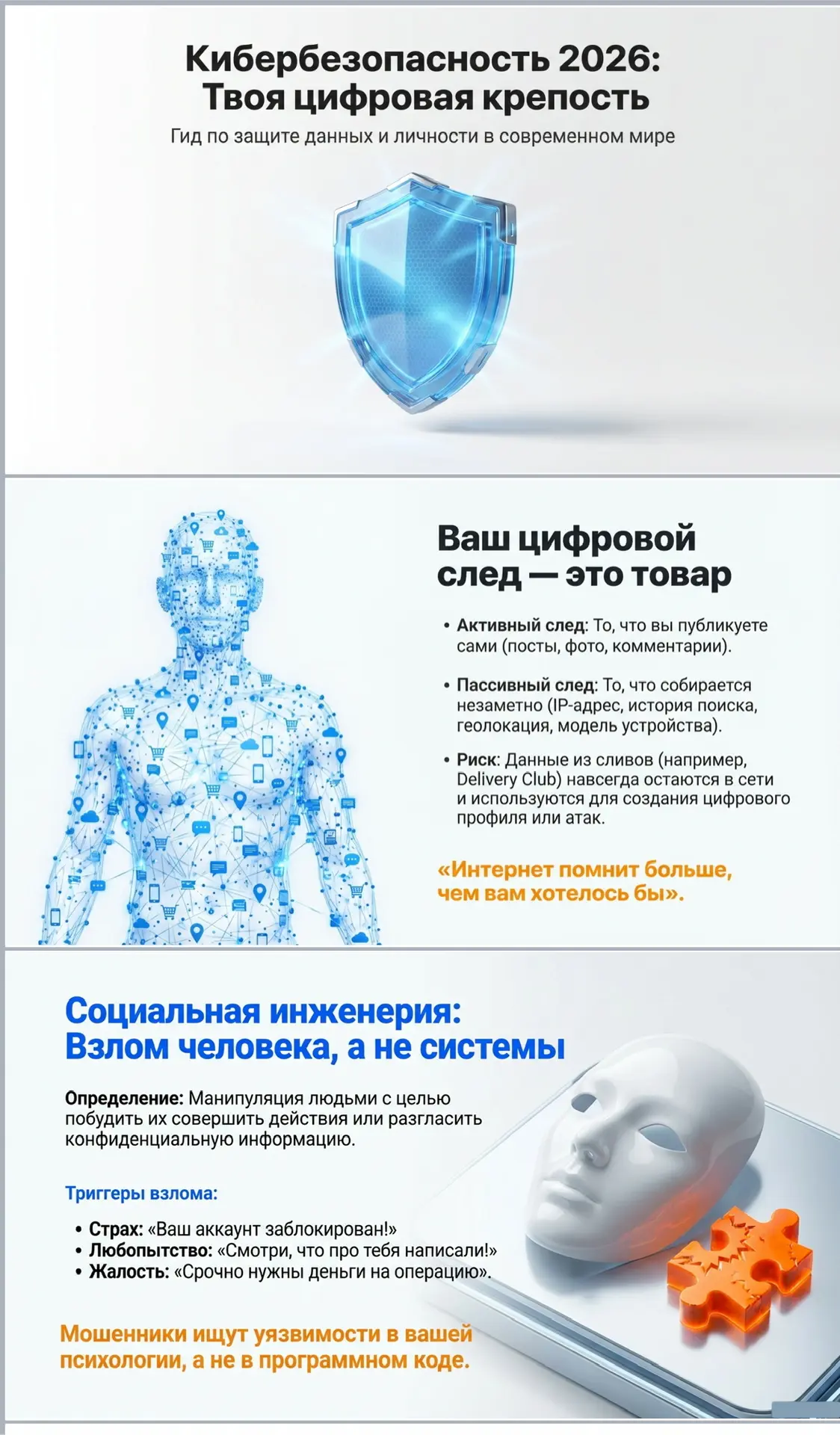 Твоя цифровая крепость 2026: как не стать товаром в сети? 🛡️💻