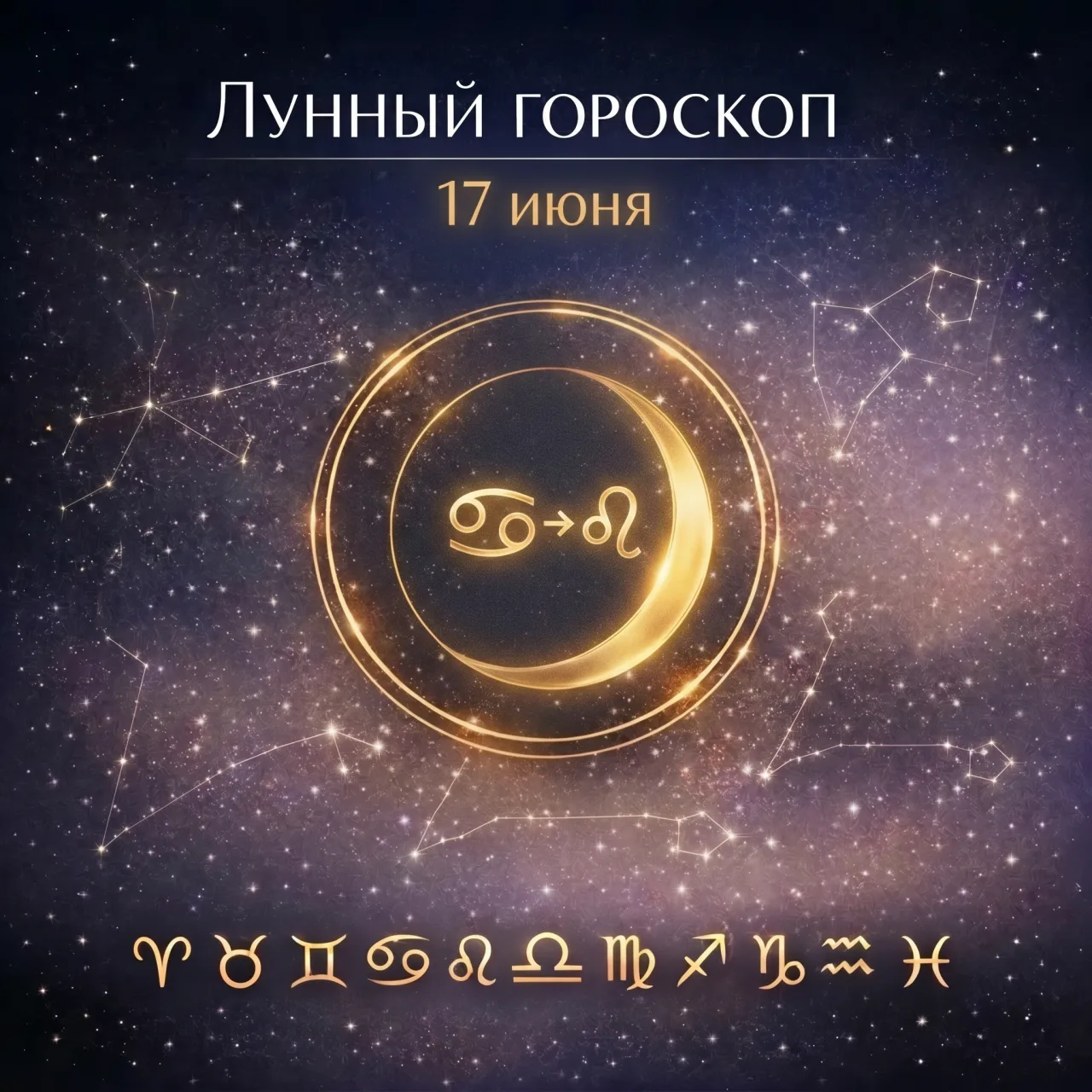 🌙 Лунный гороскоп на 17 июня

Среда пройдёт под растущей Луной. В течение дня Луна переходит из Рак