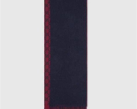 Gucci GG Wool Jacquard Scarf — 849625 4G200 6168