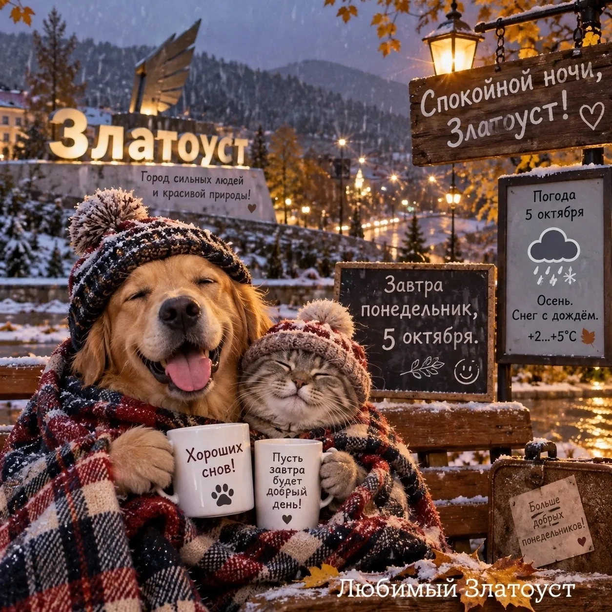 🌧️ Завтра, 5 октября в городе ожидается облачная погода с прояснениями.