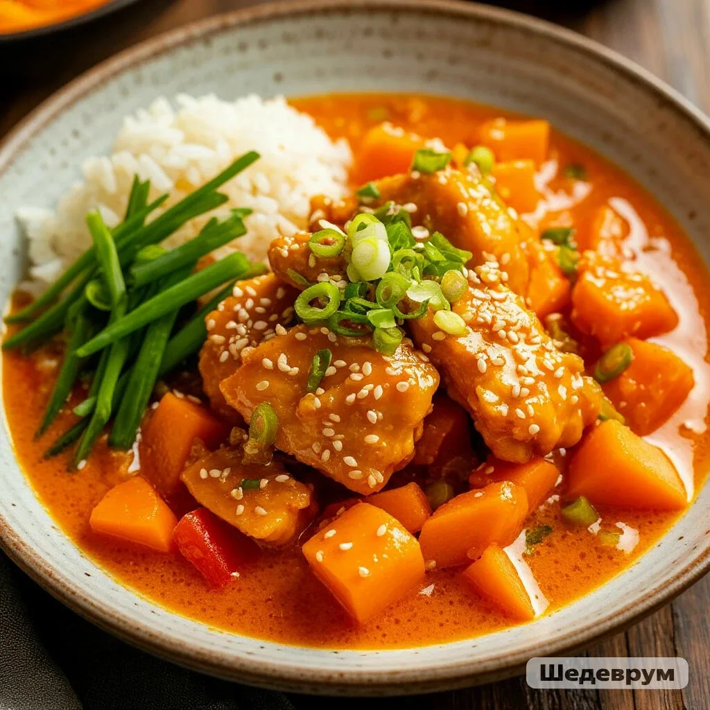 ЯПОНСКАЯ КУРОЧКА С ОВОЩАМИ В АПЕЛЬСИНОВОМ СОУСЕ — ЭКЗОТИКА БЕЗ СРЫВОВ! 🍗🍊🥢