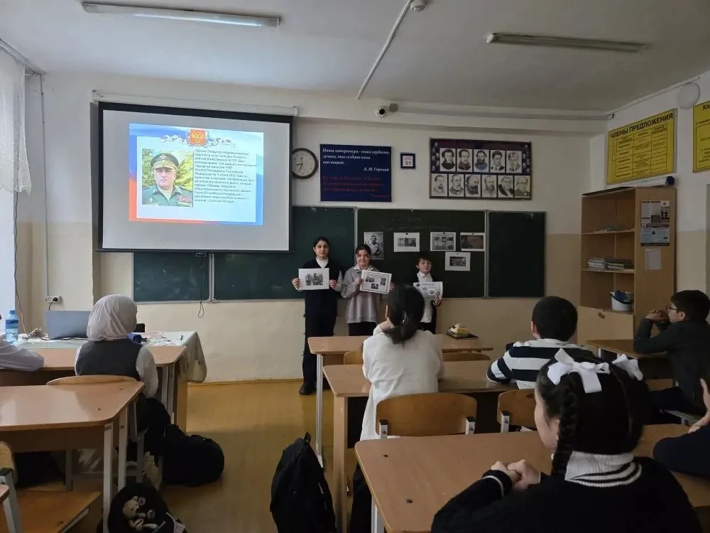 Учащиеся 5-6 классов приняли активное участие в творческом проекте « Портрет героя моей малой Родины