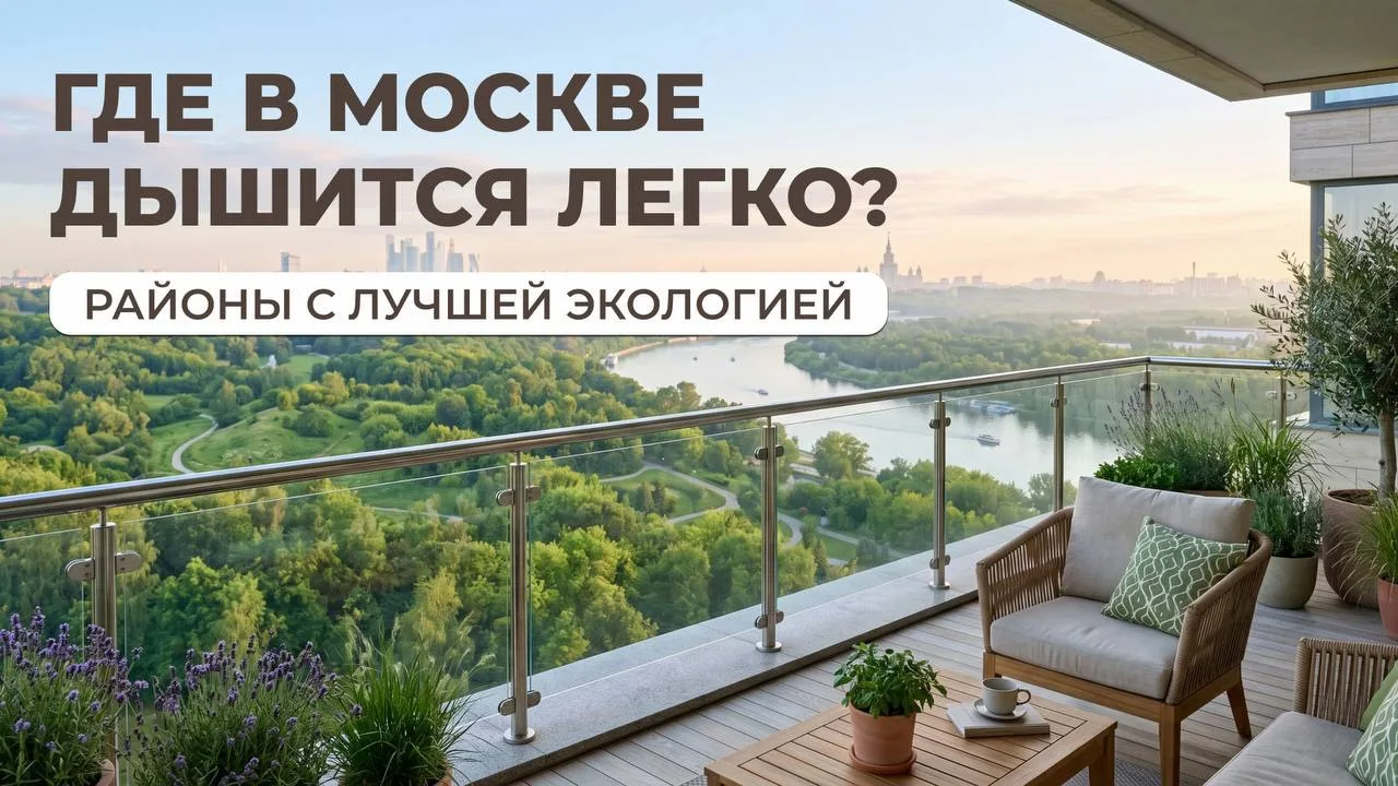 🌳 Экология как аргумент: какие районы Москвы вошли в топ по чистому воздуху и зелени

В начале 2026
