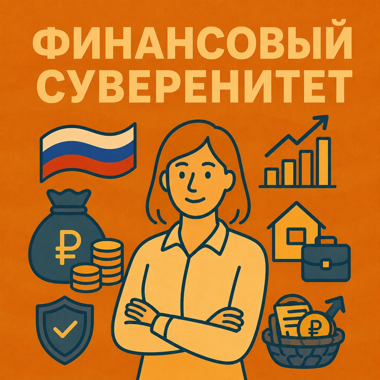 С Днём России, друзья! 

В этот праздник поговорим о том, что мне как финансисту особенно близко, — 