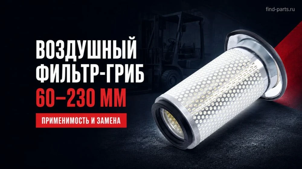 Воздушный фильтр-гриб 60×110×160×230: применимость