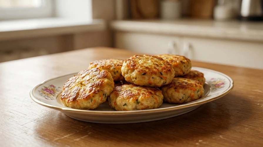 Вкуснейшие котлеты из грудки — Сочные, нежные куриные котлеты с морковью и луком. ~250 руб. ~КБЖУ на