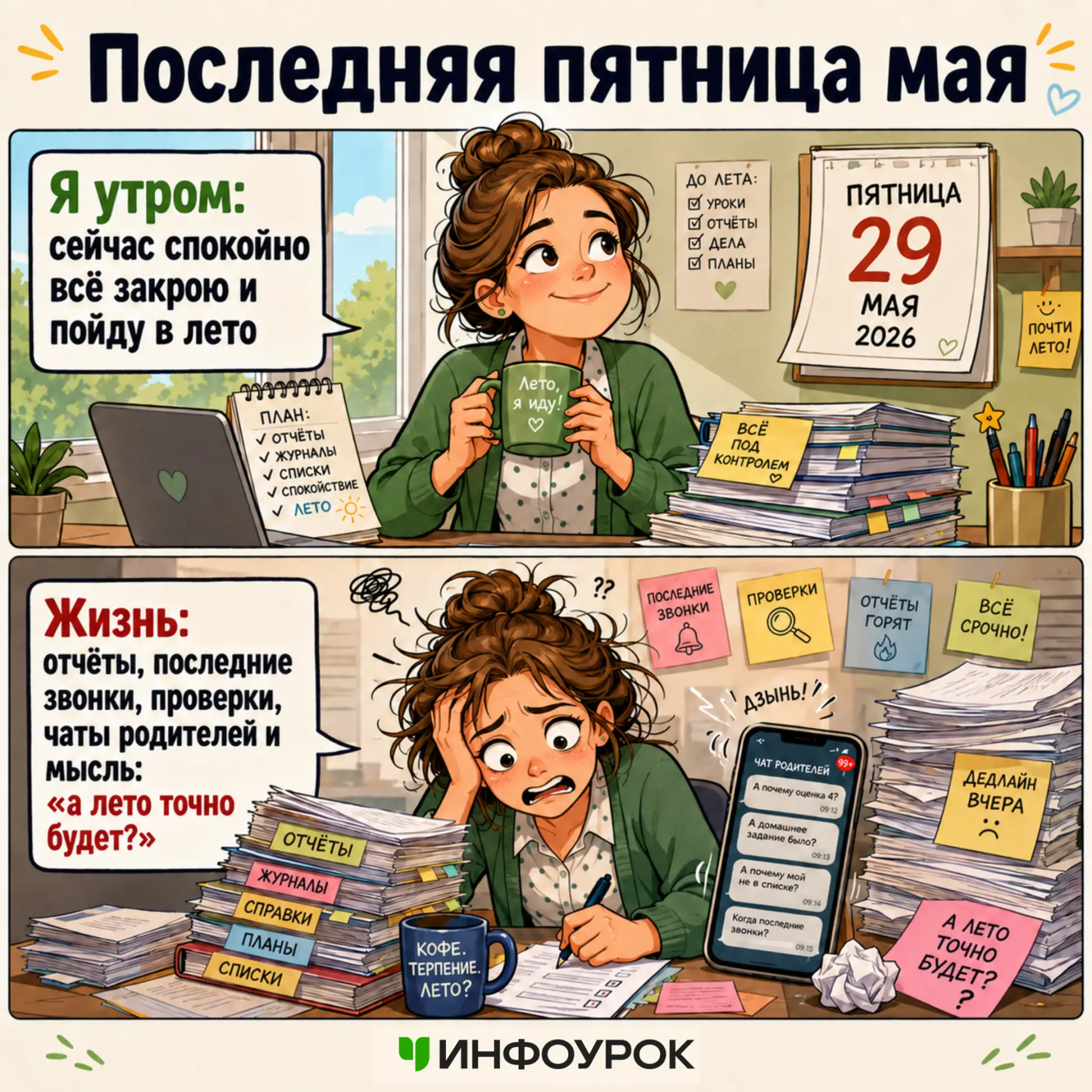✈️ Последняя пятница мая: когда мысленно ты уже в лете, а реальность всё ещё просит отч...
