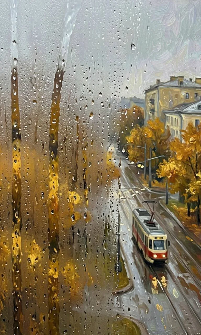 Осень из окна…У кого какие эмоции вызывает ?