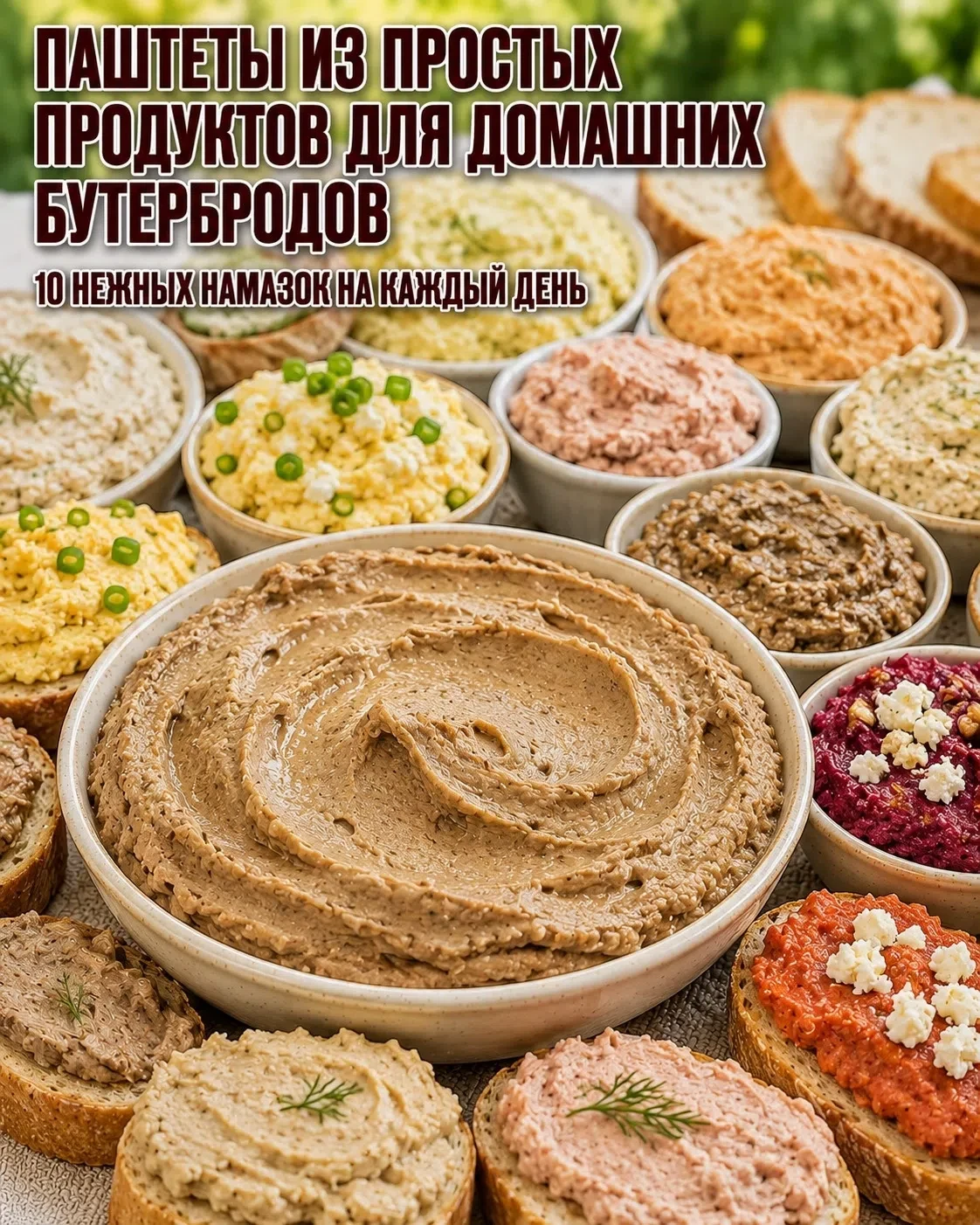 10 простых намазок и паштетов для вкусных домашних бутербродов 🥪️