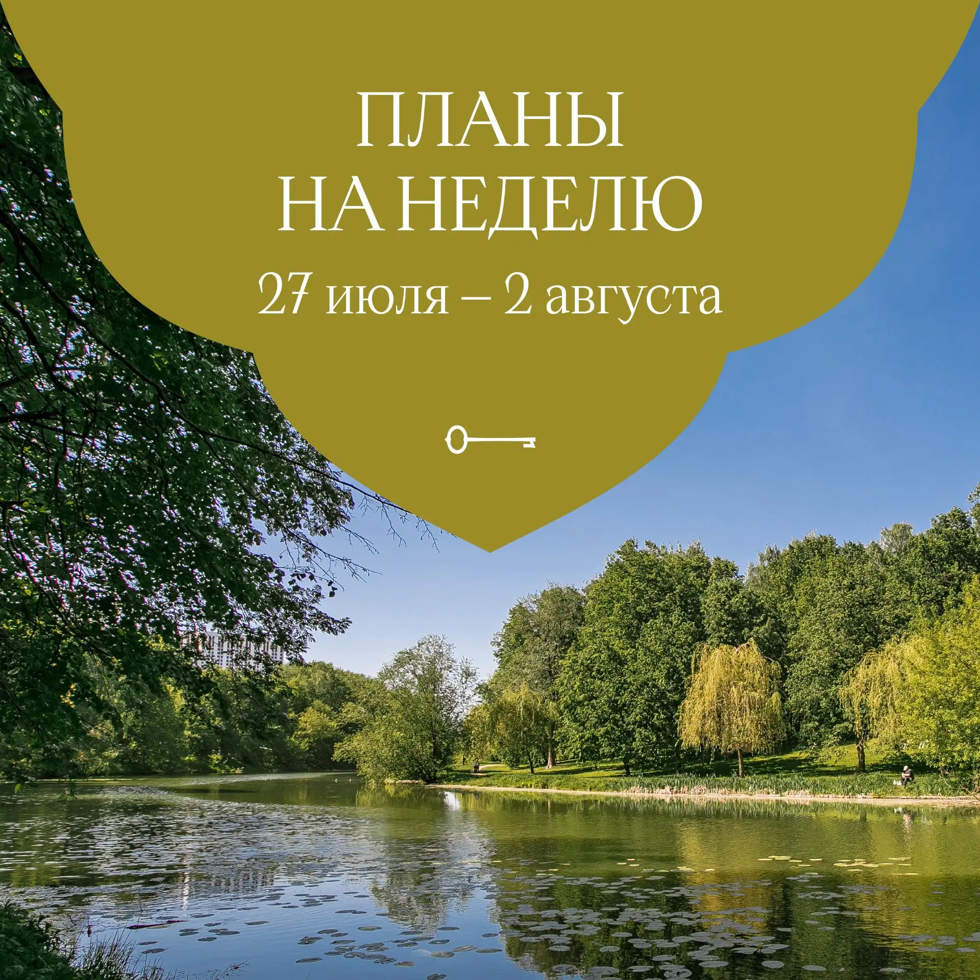Планы на неделю