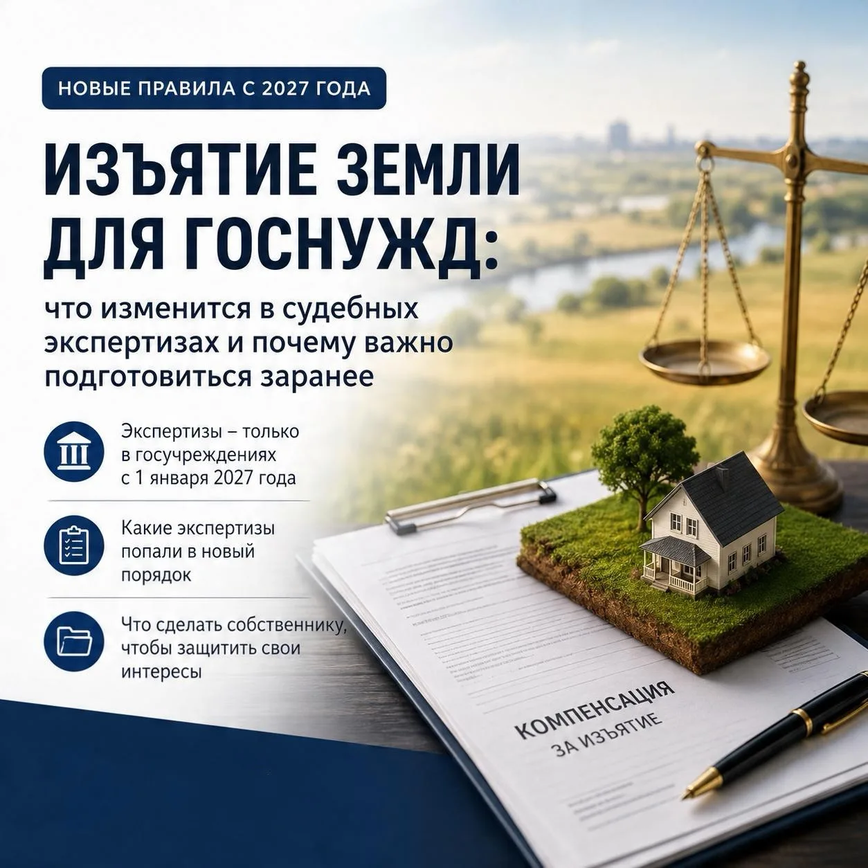 Изъятие земли для госнужд: что изменится с 2027 года