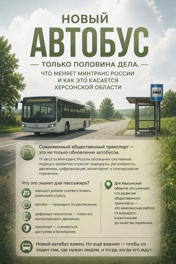 🚌Новый автобус — не значит удобный! Что меняет Минтранс России?