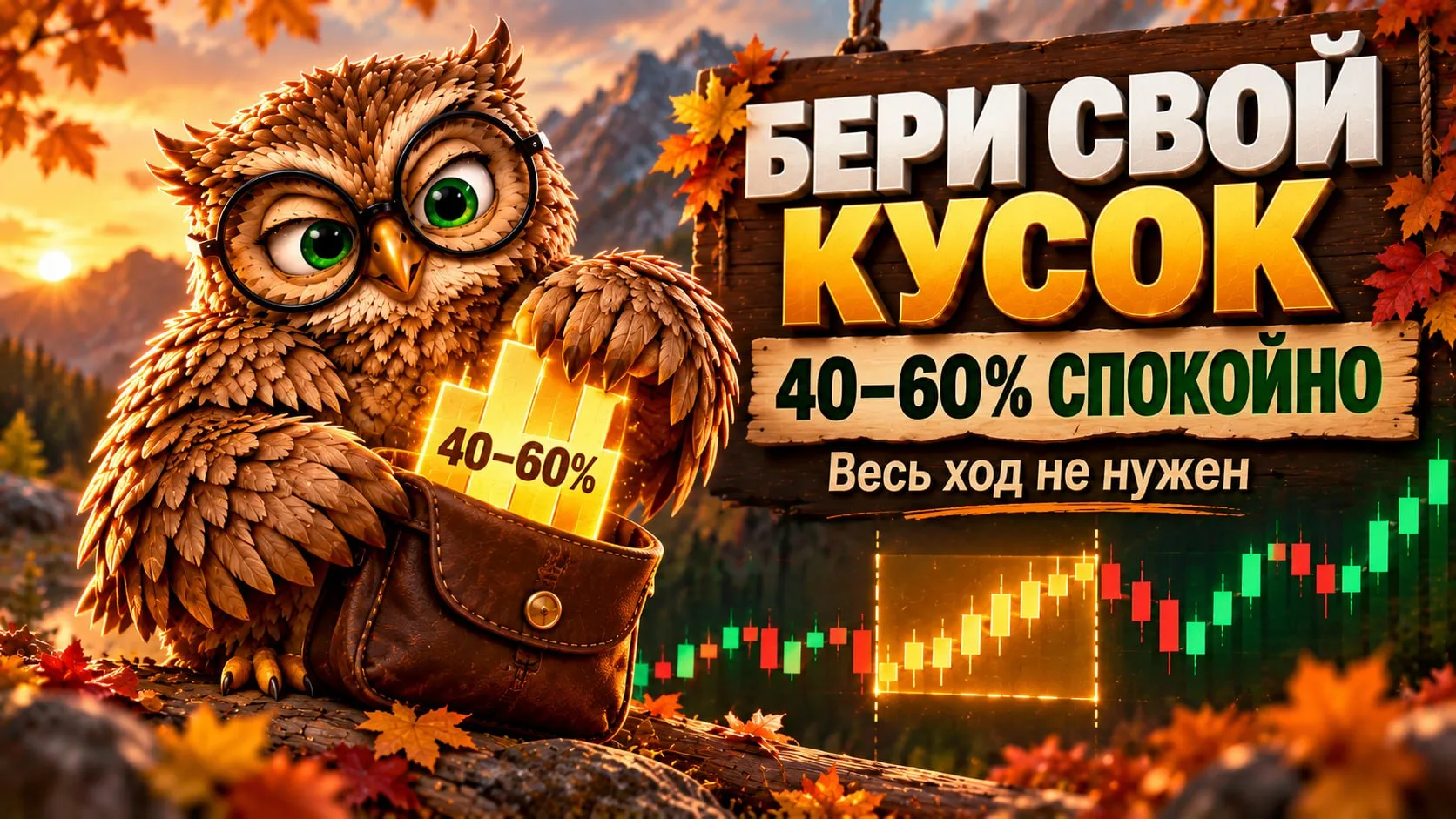 🤩 Какую часть движения нужно забрать, чтобы сделка считалась удачной? Сова ответила бы...