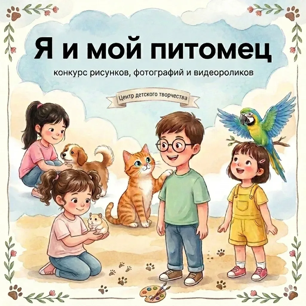 🐾 Конкурс «Я и мой питомец»: приглашаем к участию! 🐾