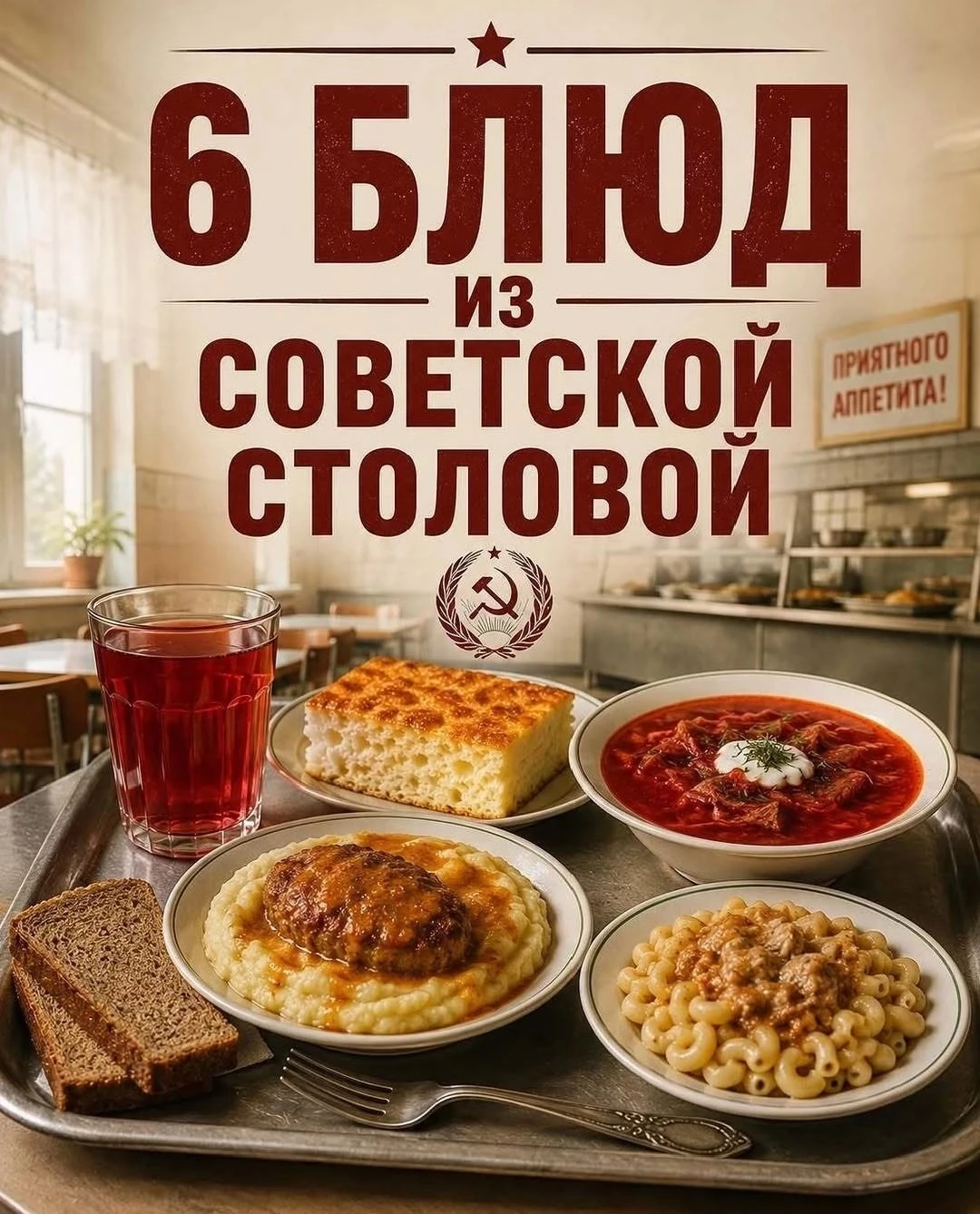 🔥 ТОТ САМЫЙ ВКУС СОВЕТСКОЙ СТОЛОВОЙ — 6 РЕЦЕПТОВ, КОТОРЫЕ ХОЧЕТСЯ ПОВТOРИТЬ!