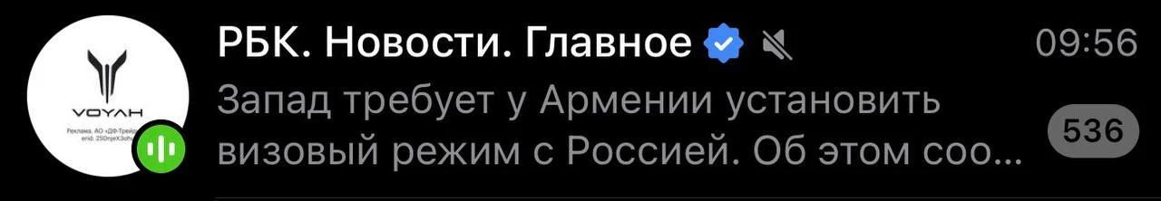 У РБК на аватарке тг стоит реклама китайских автомобилей Voyah.