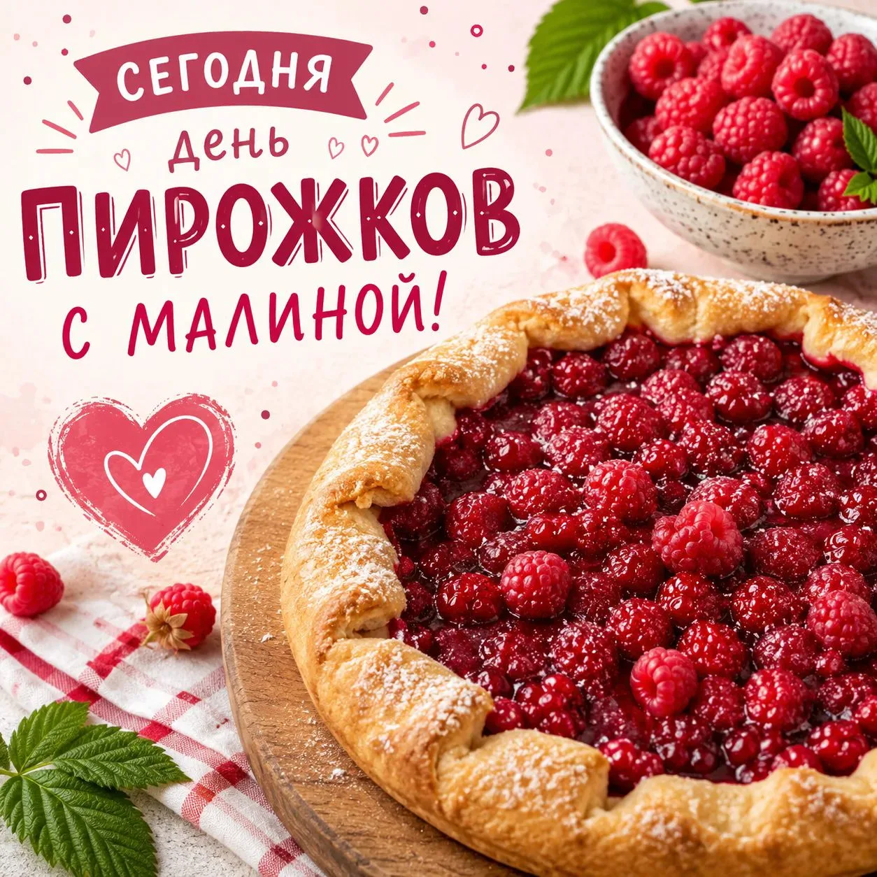 🥧 Малиновый день: время пирожков!