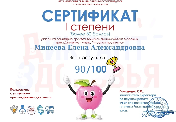 Готово!)А какой у вас результат?Присылайте скрины в чаты ваших групп