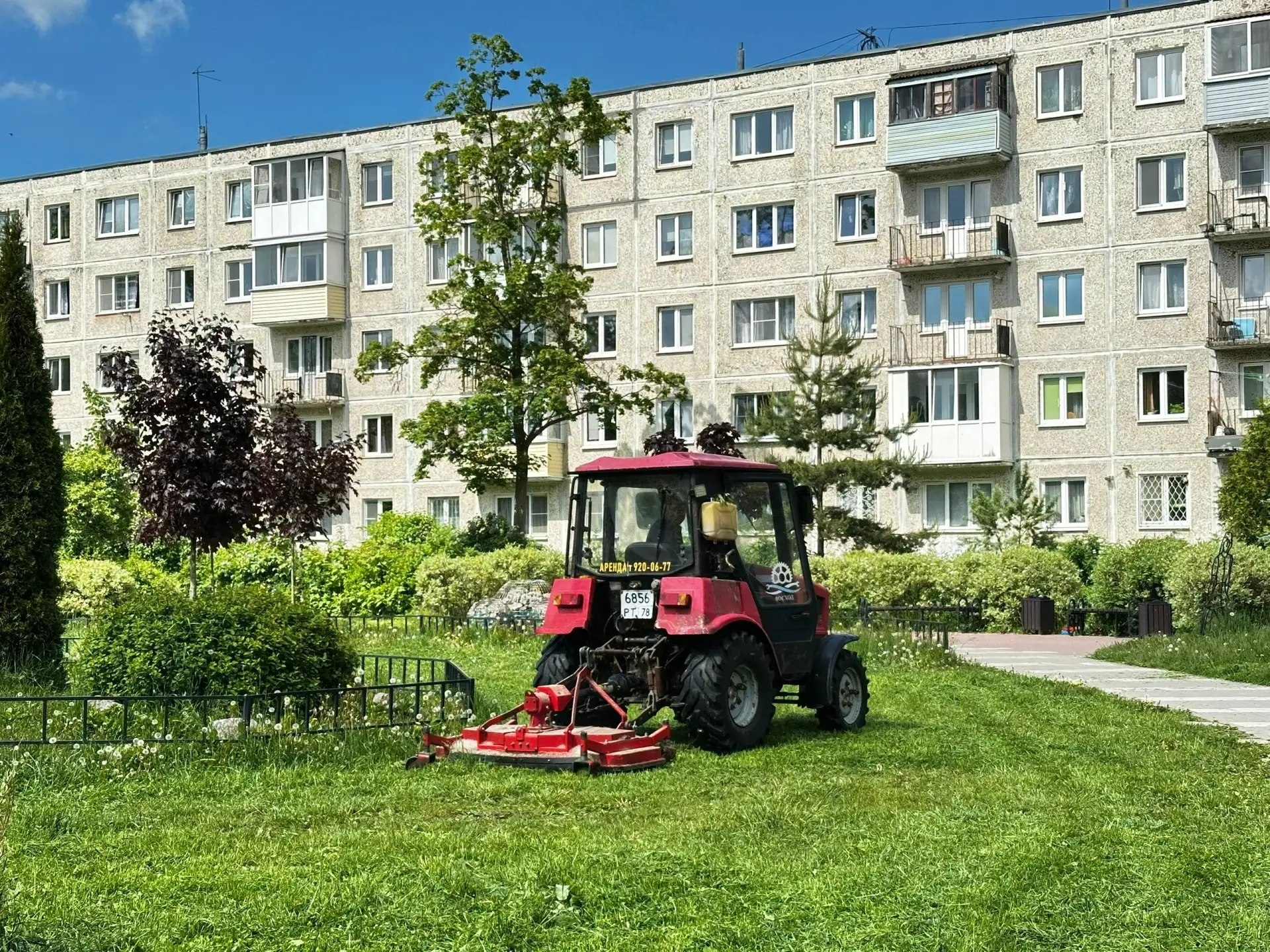 В муниципальном образовании г.Красное Село проводятся сезонные работы по благоустройств...