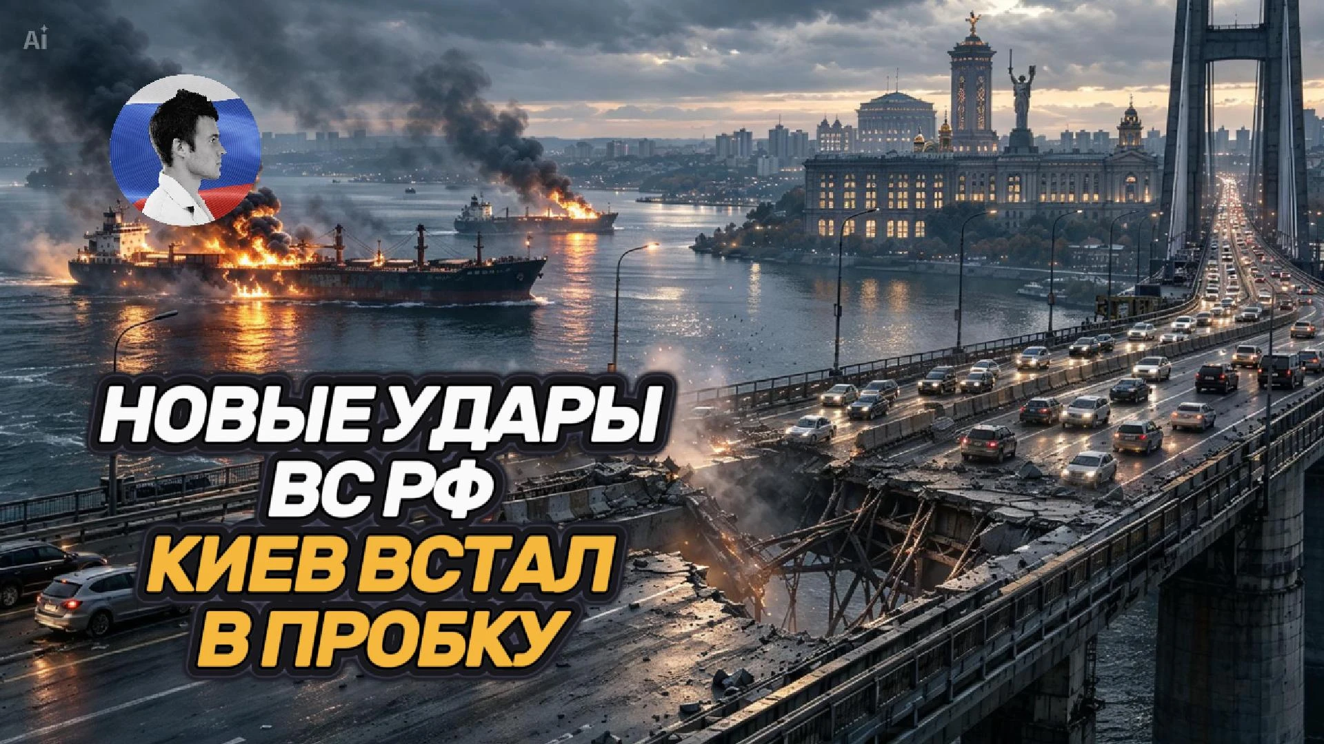 ВС РФ нанесли удары по объектам на Украине. Киев встал в пробку