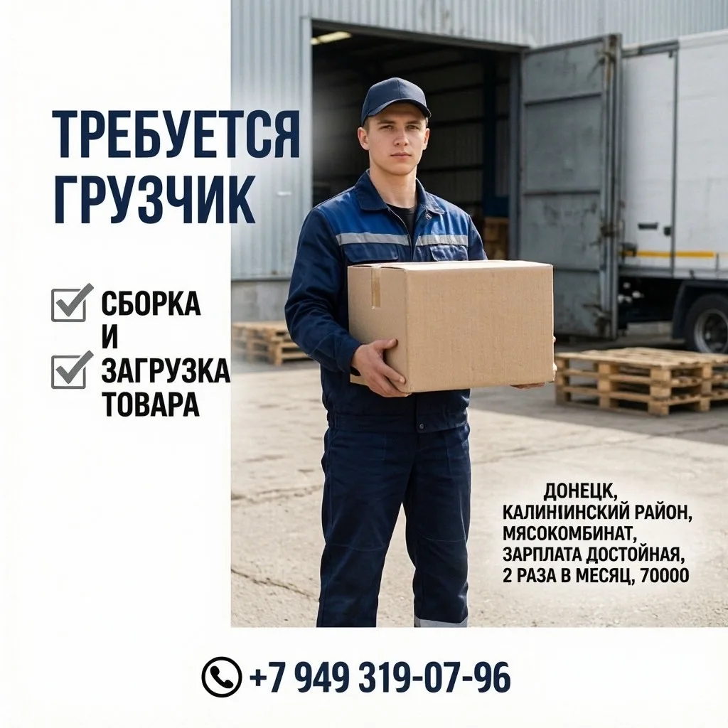 🔴🔴🔴ТРЕБУЕТСЯ ГРУЗЧИК