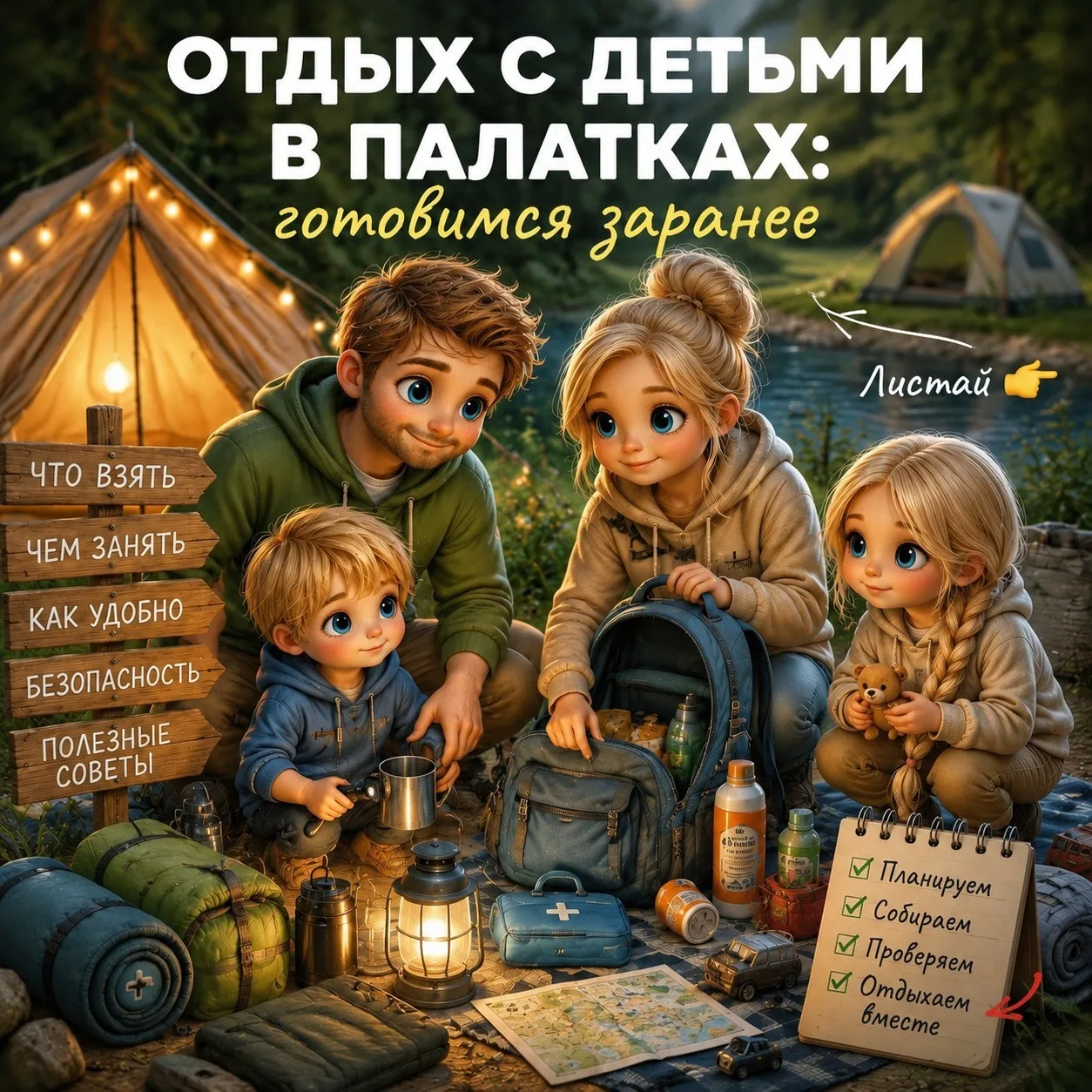 Отдых с детьми в палатках: готовимся заранее

Такая поездка — способ побыть вместе, отдохнуть от гад