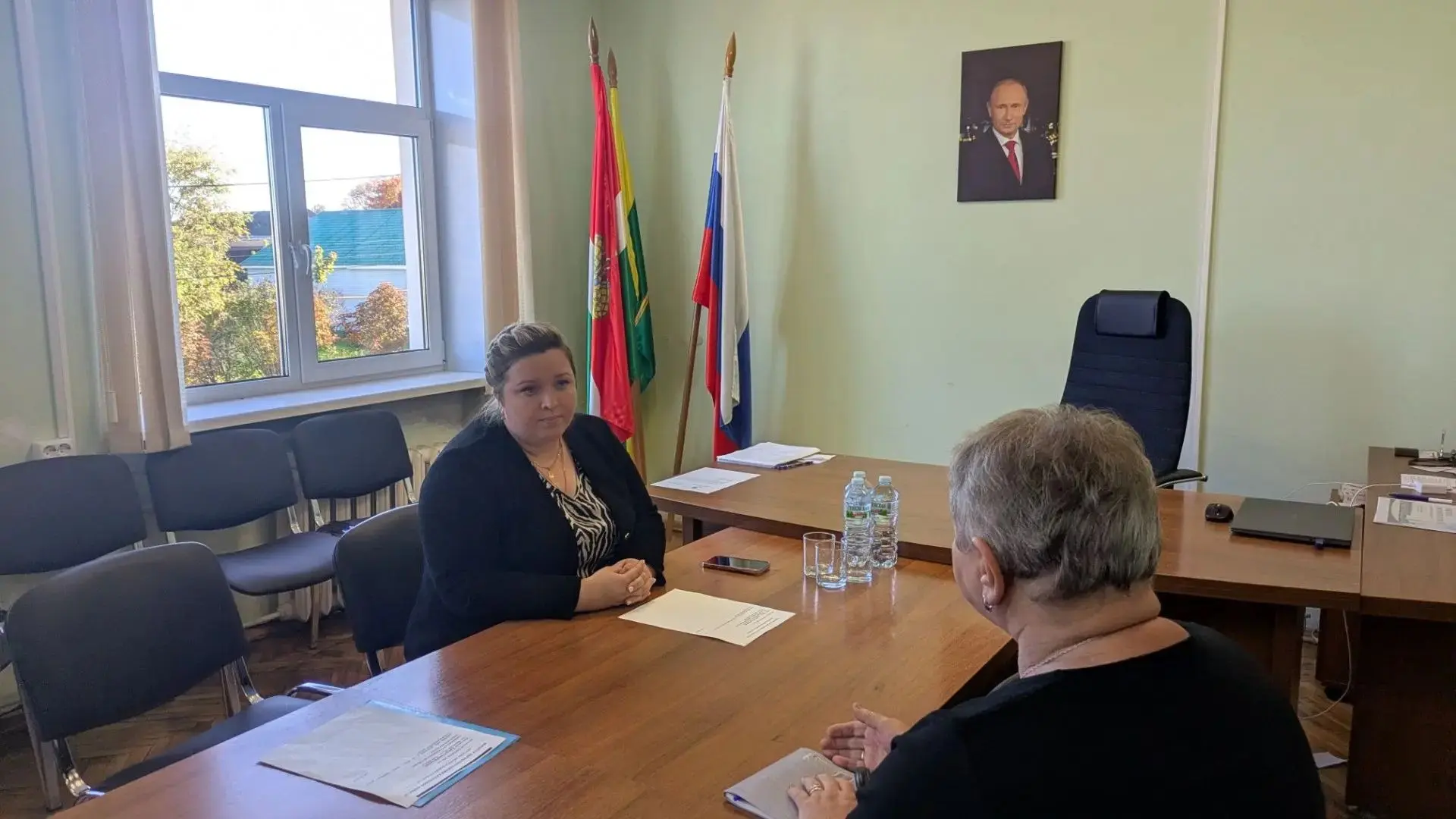 Сегодня провела личный приём в Мещовском районе.