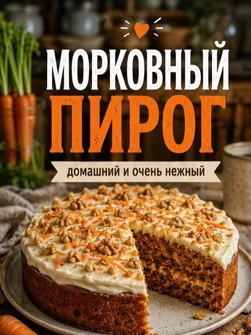 🥕 МОРКОВНЫЙ ПИРОГ, КОТОРЫЙ ПОЛУЧАЕТСЯ С ПЕРВОГО РАЗА