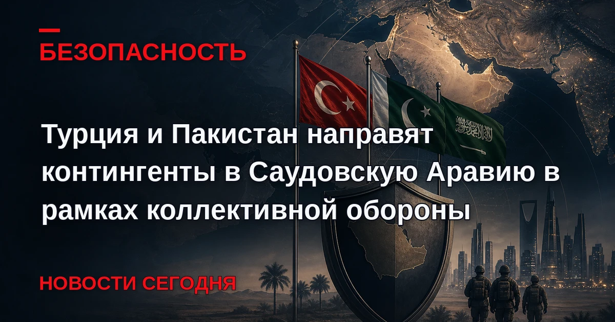 Турция и Пакистан планируют развернуть свои воинские контингенты на территории Саудовск...