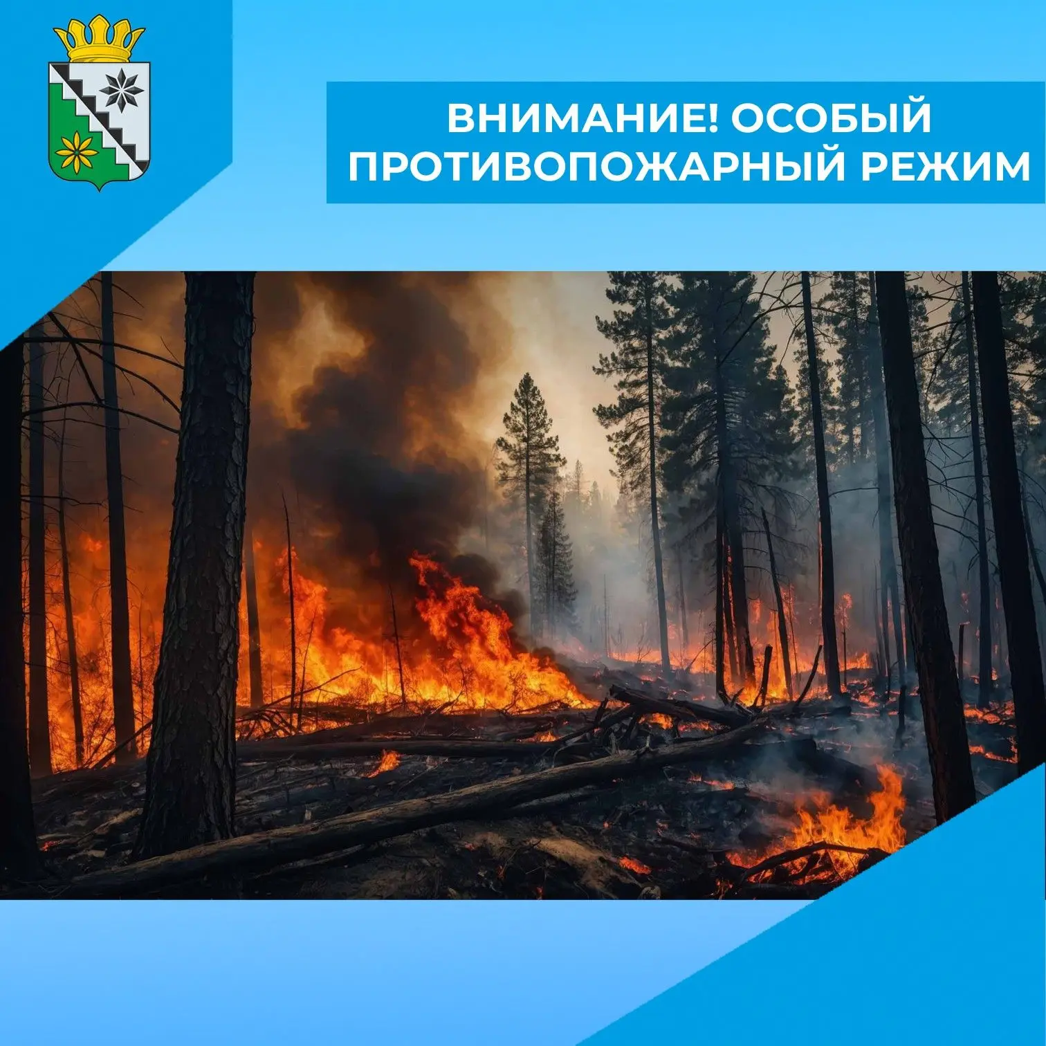 🔥 В 90% случаев виновник лесного пожара — человек. Брошенная спичка, непотушенный кост...