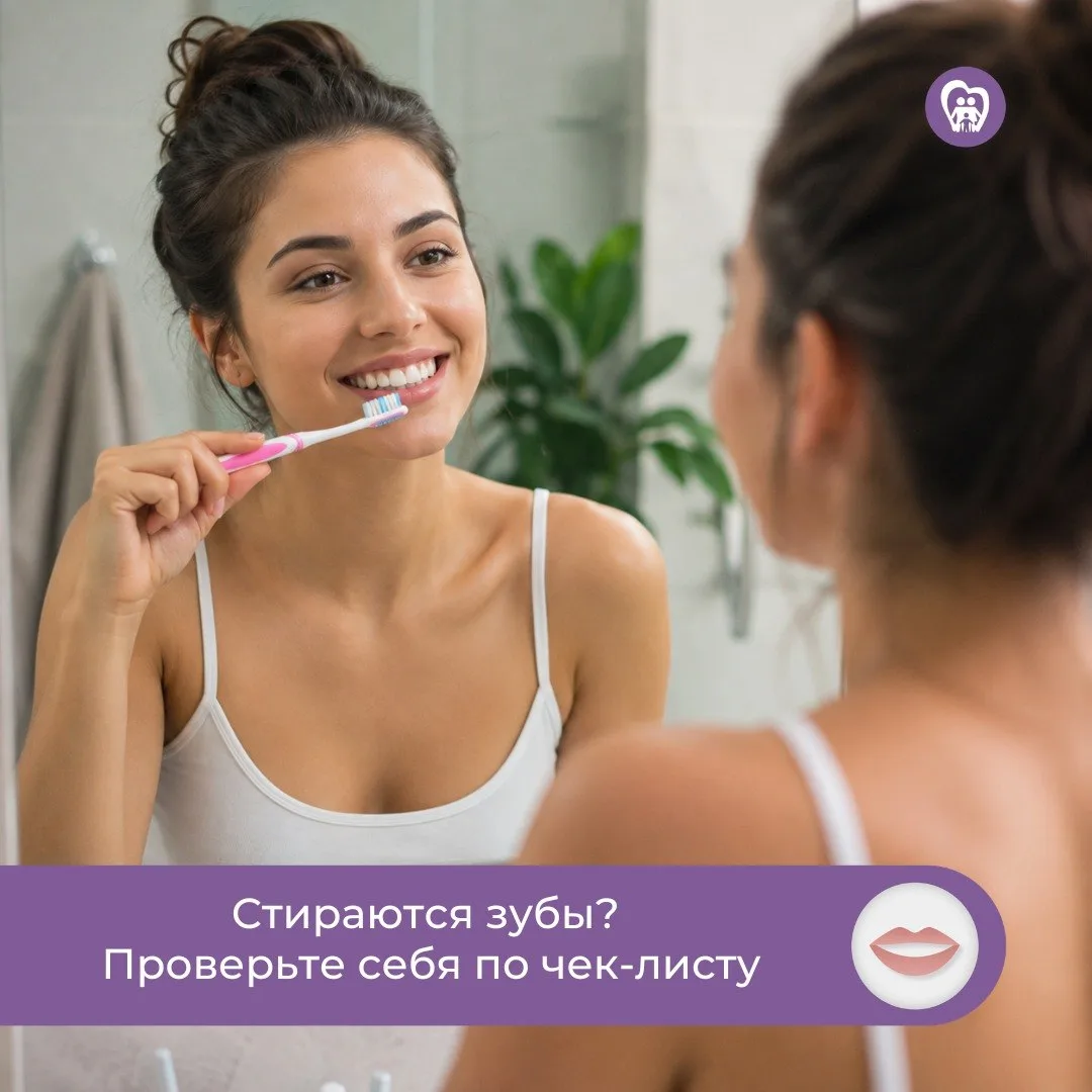 🦷 Стираются зубы? Проверьте себя по чек-листу