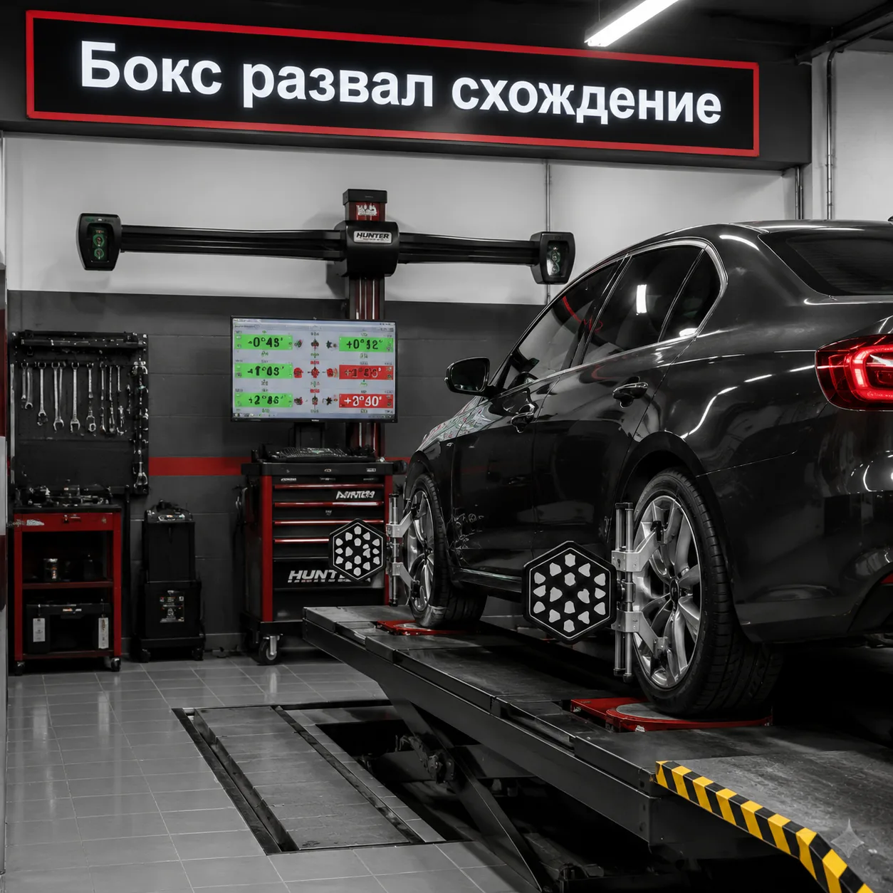 Сегодня АКЦИЯ на Развал-Схождение одна ОСЬ 1500 Рублей