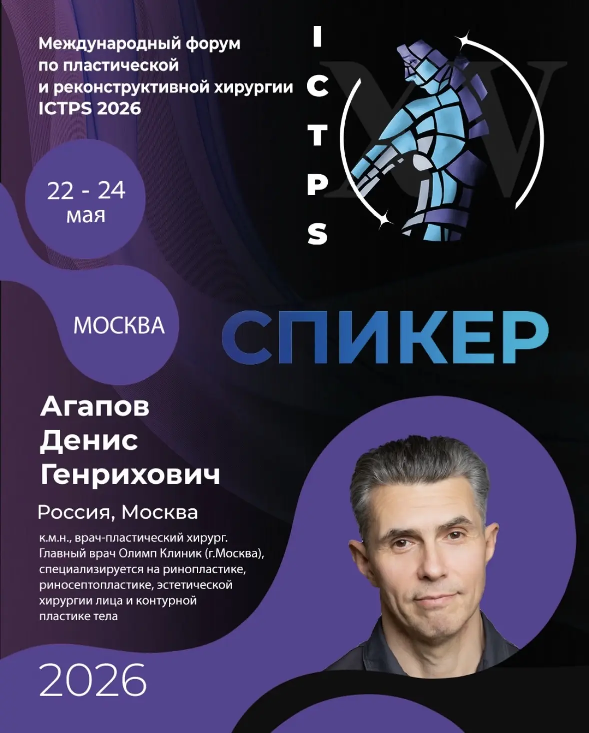 Жду всех коллег на юбилейном XV Международном форуме по пластической и реконструктивной хирургии, ко