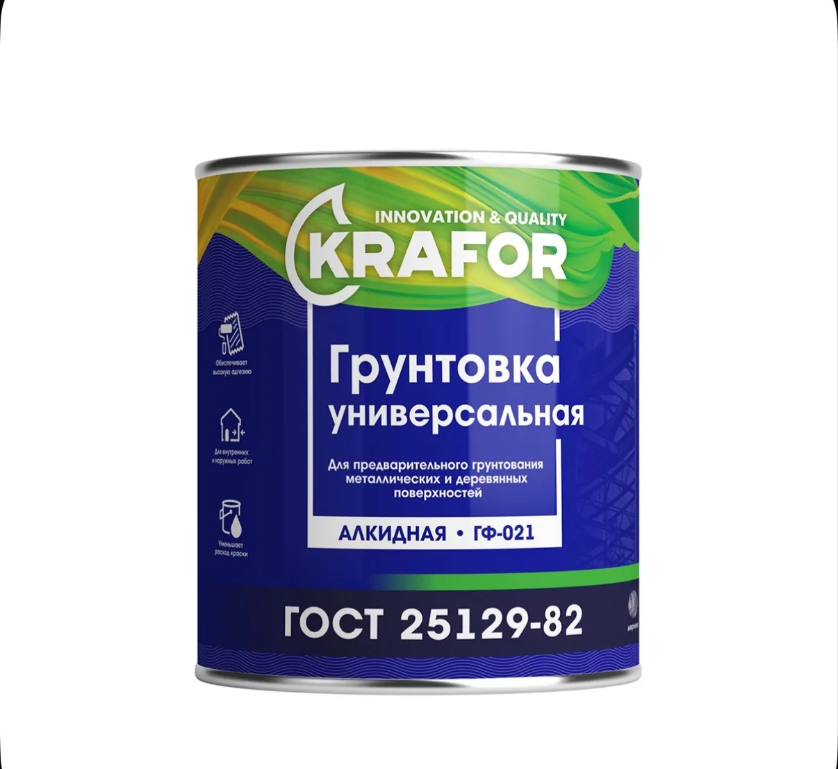 Грунт гф-021 серый 20 кг KRAFOR