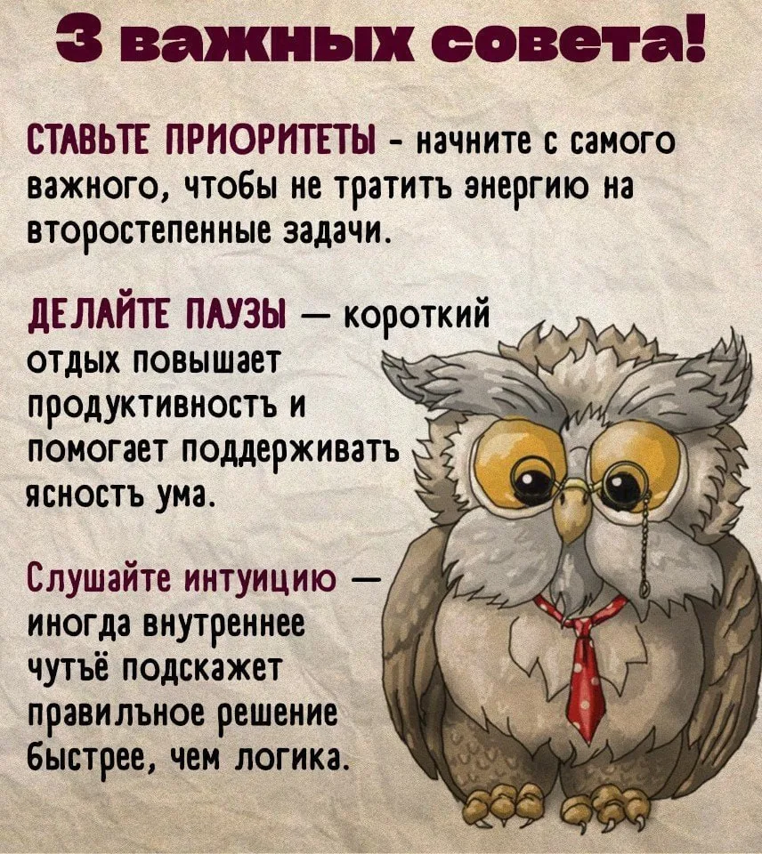 3 важных совета 👍🏻