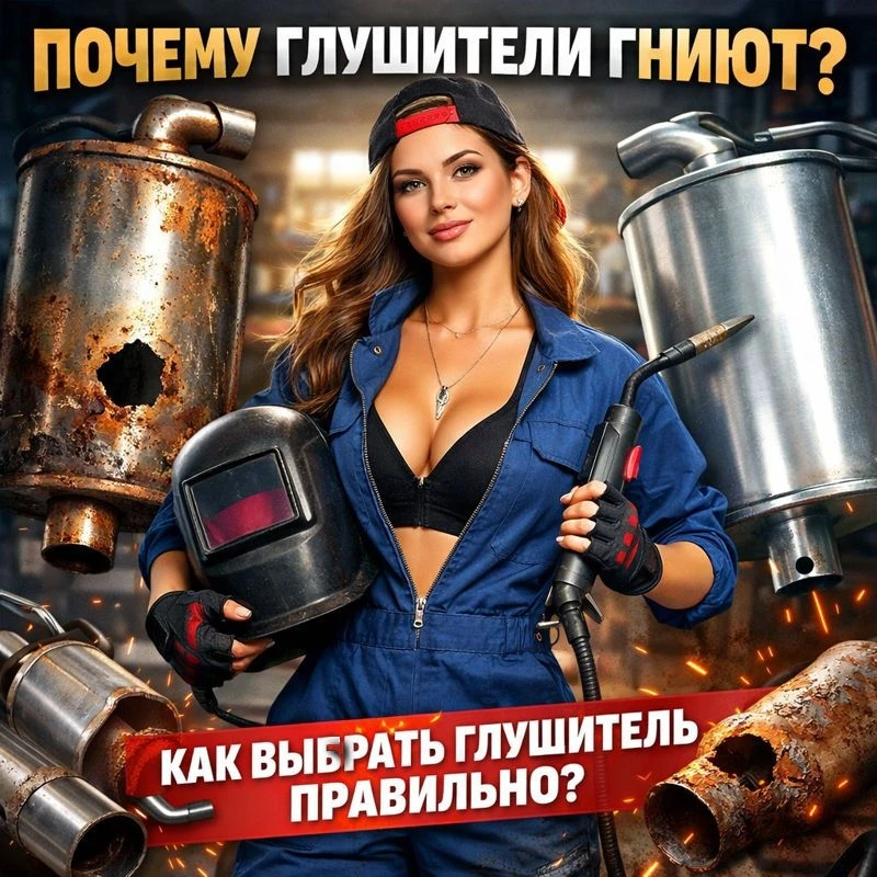 🔶 Почему неоригинальные глушители гниют быстрее?