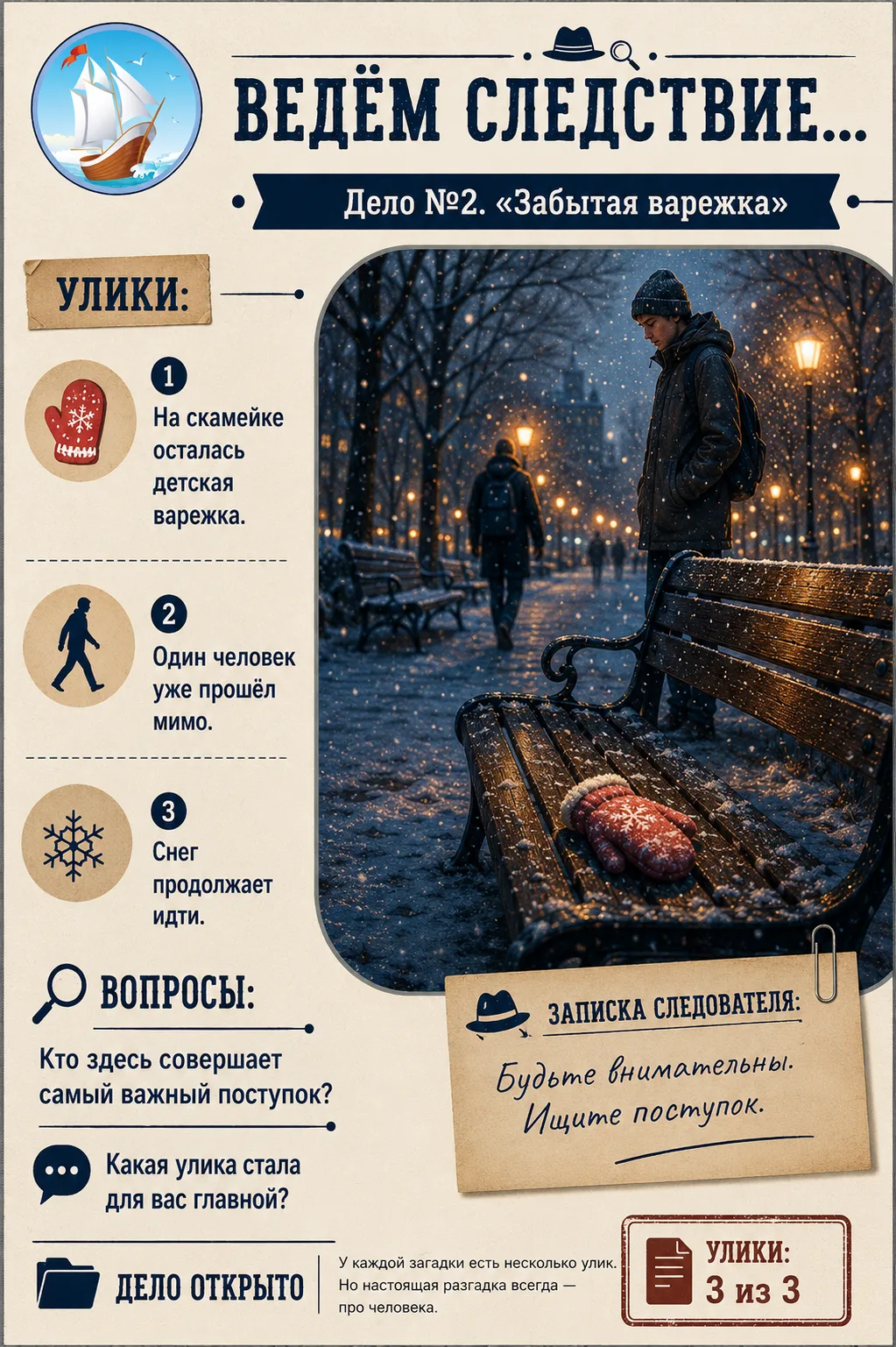 🕵️ ПРОДОЛЖАЕМ НАШ НОВЫЙ ФОРМАТ  - рубрику «Ведём следствие…»!