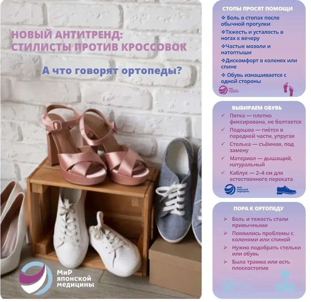 👟Стилисты объявили кроссовки антитрендом. А вы знали, почему это может быть полезно?