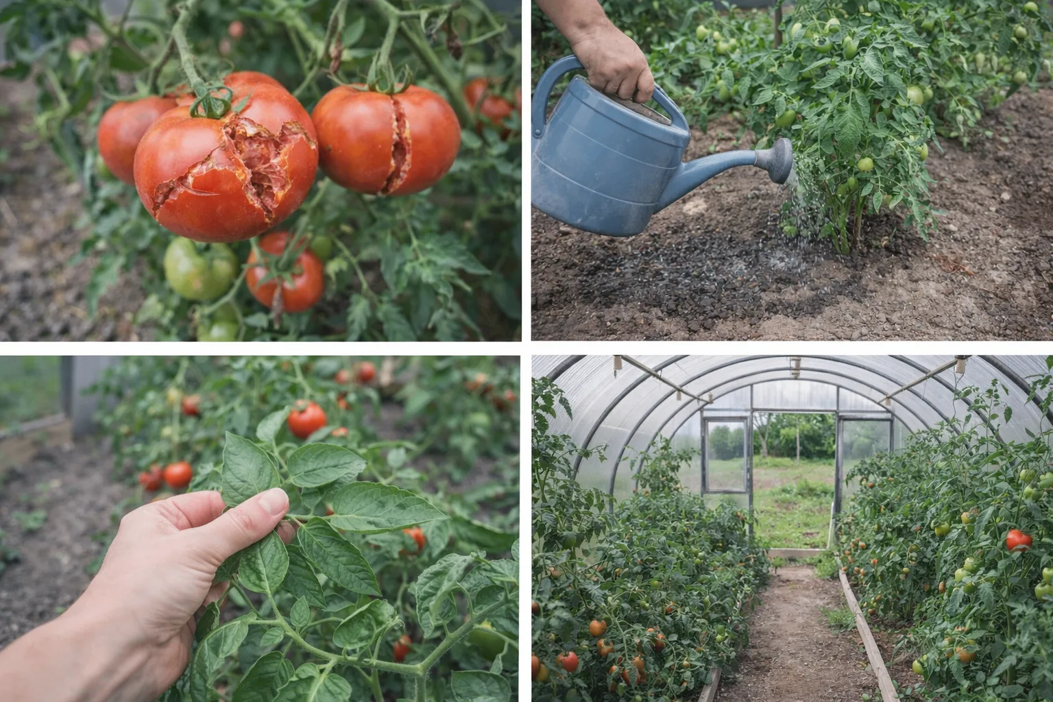 Чтобы томаты не трескались — соблюдаю несколько простых правил 🍅👇 Лопнувшие плоды в теплице — частая