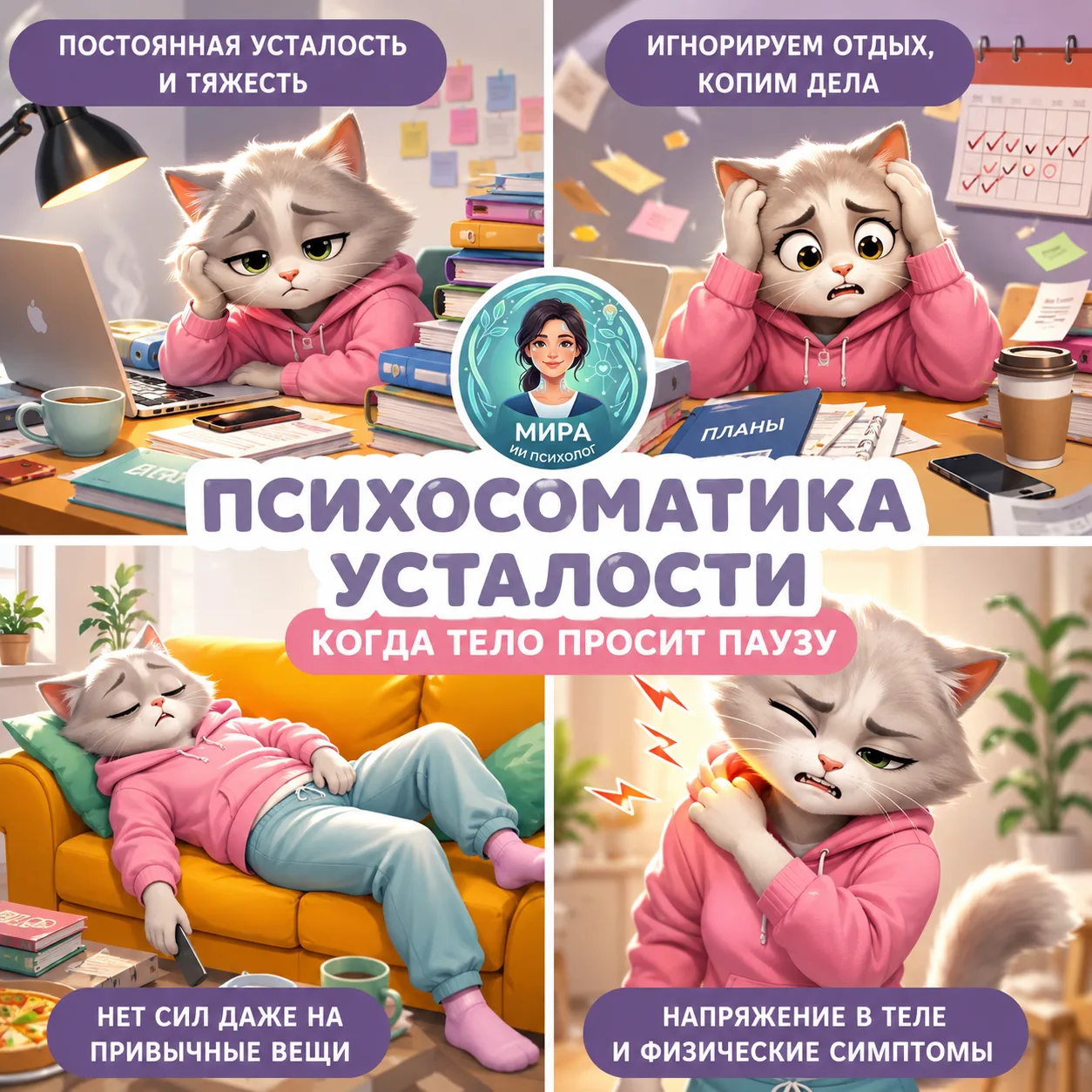 🔋 Психосоматика усталости: почему тело иногда будто "выключается", когда мы слишком до...