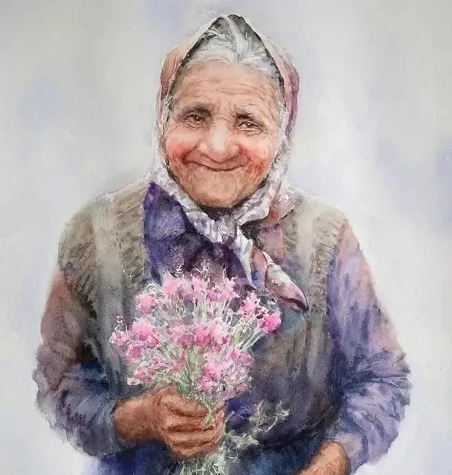Одна женщина привезла к себе бабушку, которая от старости ослепла.