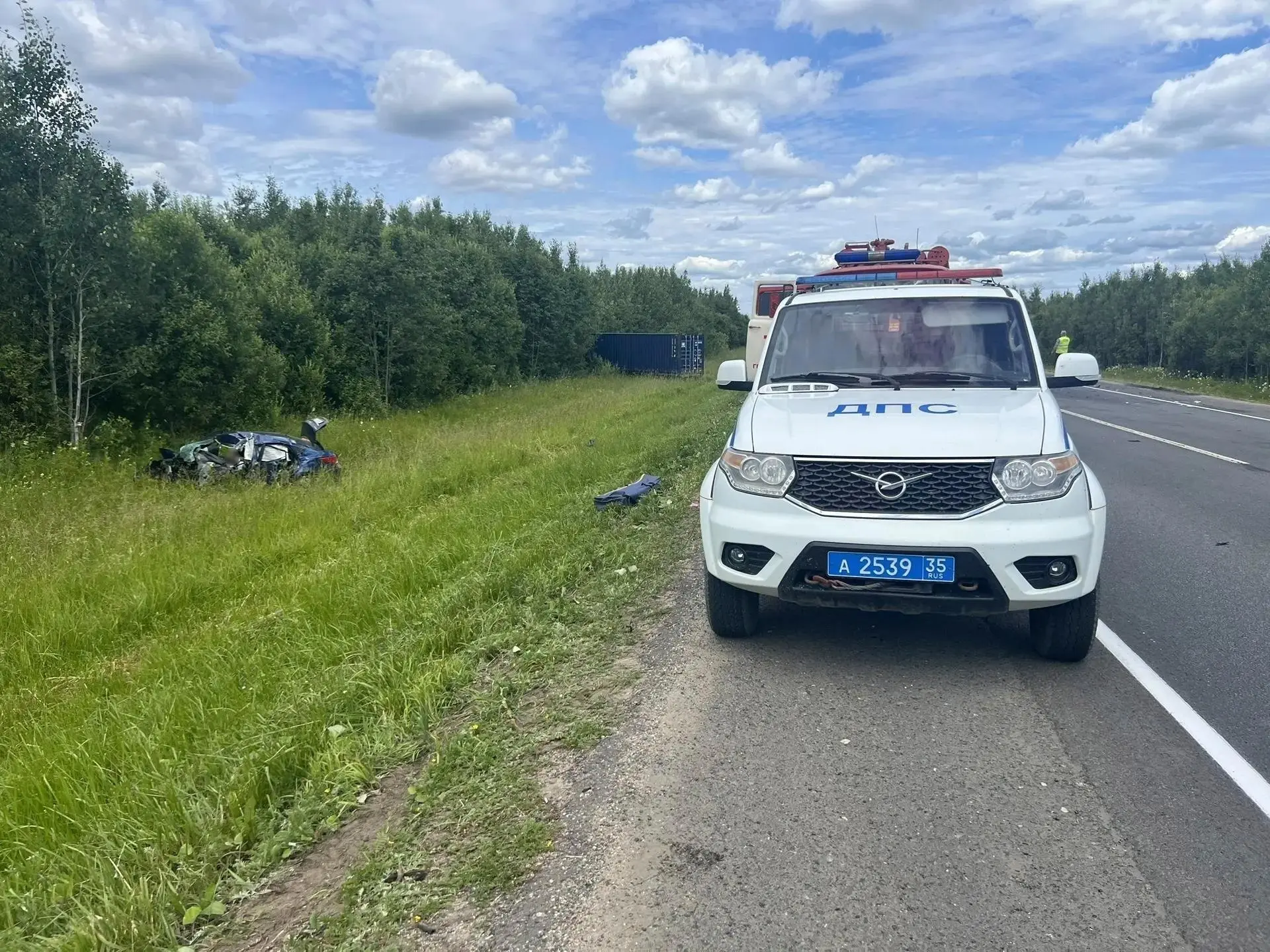 Два человека погибли в ДТП с грузовиком в Грязовецком округе